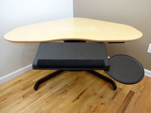 Articulating under desk keyboard mouse tray platform for sale