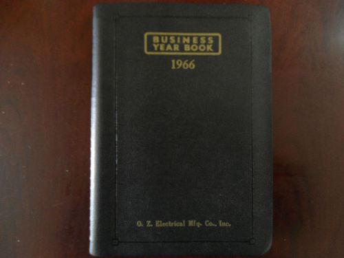 Vintage 1966 Business Year Book Planner O. Z. Electrical Manufacturing Co NY