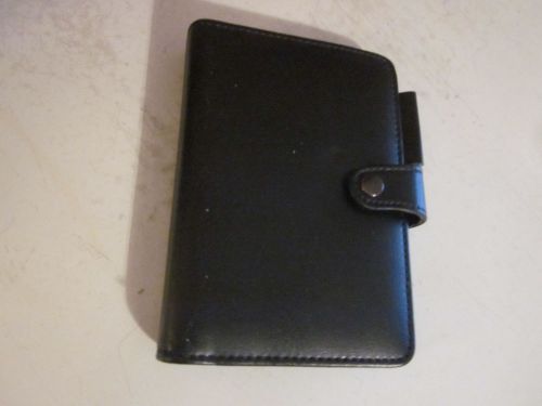 CONCORDE DAY RUNNER COMPACT PLANNER -  253-60 BLACK LEATHER / SNAP CLOSURE