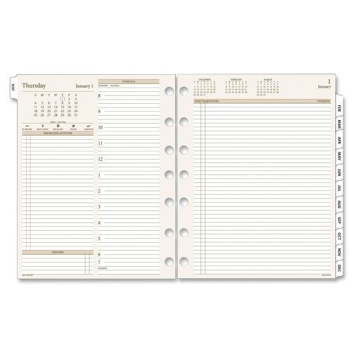 2015 Day Runner PRO Planner Refill - Daily - 8.50&#034; x 11&#034; - 1 Year - White