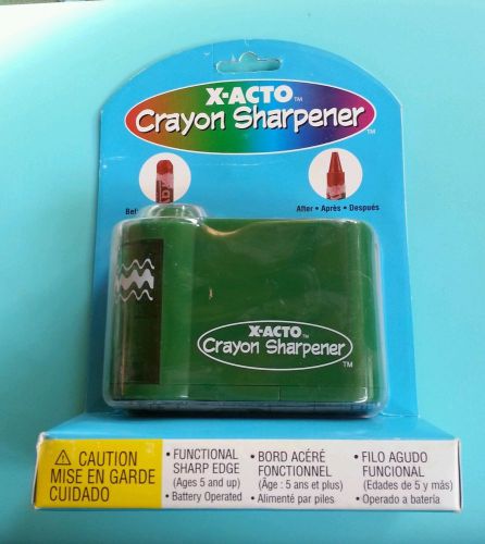 Elmer&#039;s X-Acto Battery Operated Crayon Sharpener Green