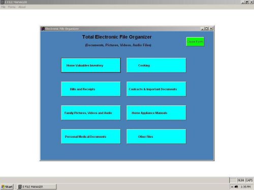 E FILE MANAGEMENT SOFTWARE (Documents, Music, Video, Pictures)
