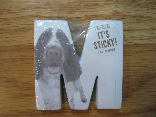 STICKY NOTES M ENGLISH SPRINGER SPANIEL Dog 100 sheets COLORBOK 2 1/4&#034;
