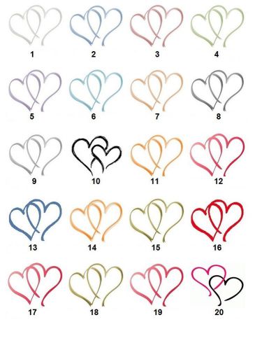 30 Personalized Return Address Wedding Hearts labels Buy 3 Get 1 free {wa3}