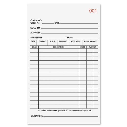Business source all-purpose triplicate form - 50 sheet[s] - 3 part - (bsn39555) for sale