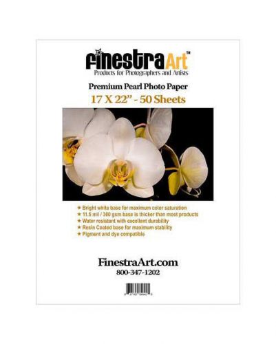 17&#034; x 22&#034; FINESTRAART.COM Premium Pearl Photo Paper 50 sheets