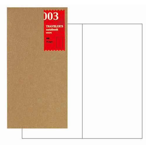 2-Pack Midori, Traveler&#039;s Notebook Regular Size Refill 003, Blank