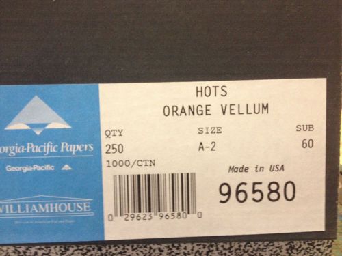 A-2 Orange Hots Envelopes