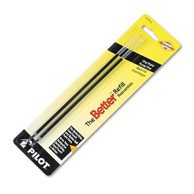 Refill, Non-retract Better/BetterGrip/EasyTouch Ballpoint, Fine, BLK, 2/Pack