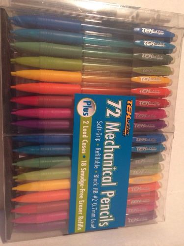 TEKwriter 72 Mechanical Pencils, HB#2, 0.7mm,refill Eraser 18, leads 2x110,,,