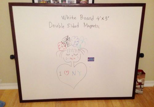 4&#039;x5&#039; Double Sided Magnetic Whiteboard used in good condition