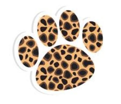 Ashley Productions Cheetah Paw Magnetic Whiteboard Eraser