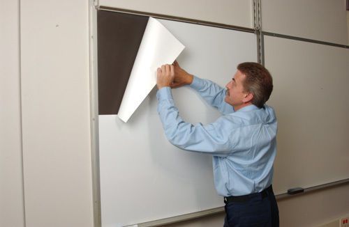 White Dry Erase Wall Paper / Projector Screen 96&#034;x48&#034;