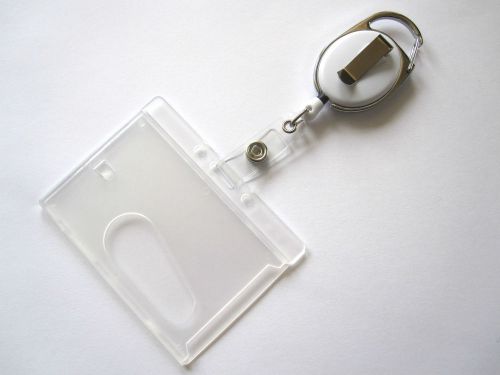 5x ski-pass holder incl. case, id/card/pass-holder, yoyo holder, white for sale