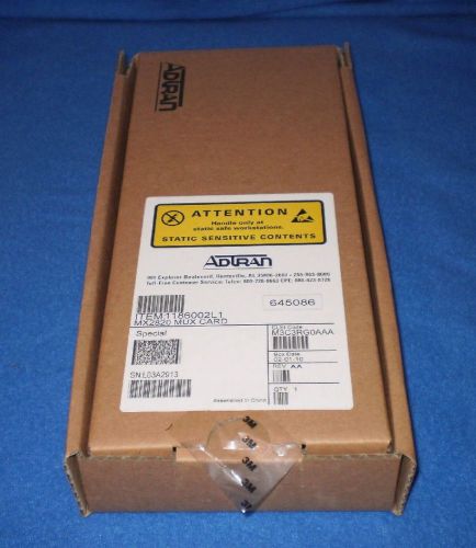 Adtran M3C3RG0AAA MX2820 M13 MUX Card /-48VDC N/R Free Ship! Auction Only $60