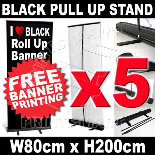 Trade Show Exhibition Pull Up Banner Stands Display x 5