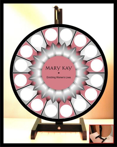 Prize Wheel 18&#034; Spinning Tabletop Portable Mary Kay 2014 Starburst Center