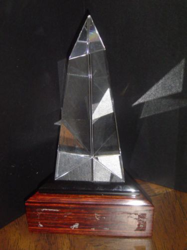 Unique Lucite? Spire Award Trophy in Excellent Condition - Ready for Re-use!