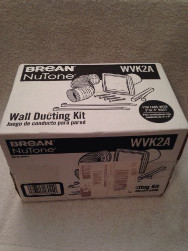 New BROAN NuTone WVK2A Wall Ducting Kit White