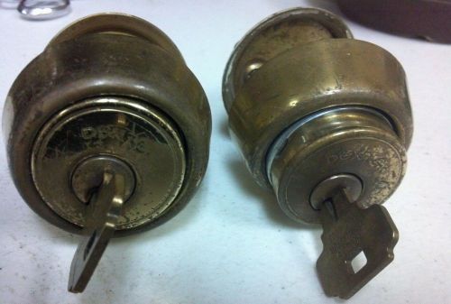 (2) Dexter lock cylinders keyed alike