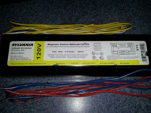 SYLVANIA  MB2x40/120 RS  2 Lamp Magnetic Ballast