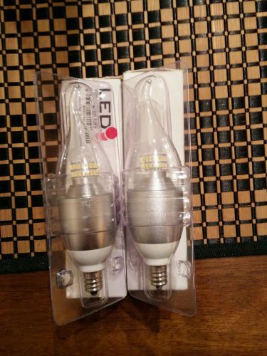 LEDwholesalers 6 Watt E12 Candelabra LED omnidirectional Light Bulb warm white 1