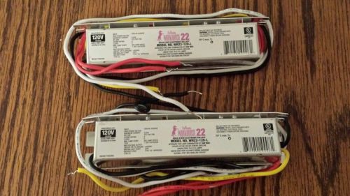 Lot of 2 Workhorse 22 ballasts WH22-120-L 120v