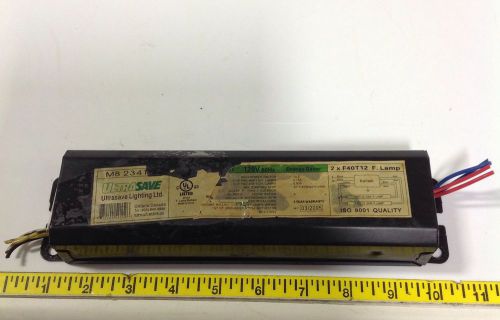 ULTRASAVE 2XF40T12 F. LAMP BALLAST INCOMPLETE PART NO. MB 234 T