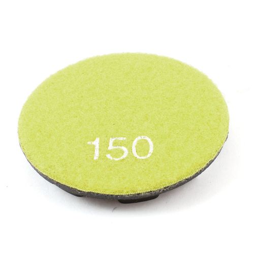 Yellow grit 150 concrete stone marbles diamond polishing pad 3 inch diameter for sale