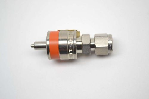 New swagelok ss-qc4-d-400k2 1/4in stainless quick connect stem w/ valve b398665 for sale