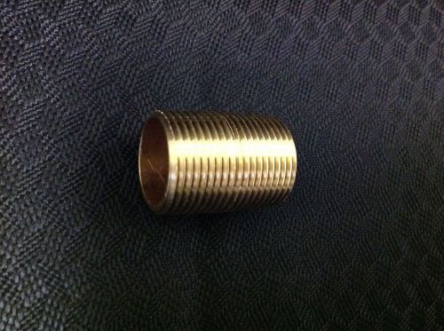 3/4&#034; x close brass pipe nipple, npt threaded for sale