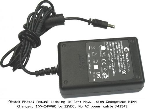 New, Leica Geosystems NiMH Charger, 100-240VAC to 12VDC, No AC power : 741349