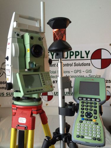 Leica tcrp1203 reflectorless robotic total station system w/ allegro mx survce 4 for sale