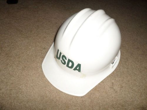 Nice Vintage Used Bullard White USDA 3000-Versalyte Model Hard Hat USA Harness