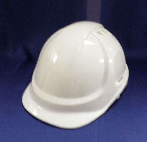 Qty 4 DuraShell White Vented Cap-Style Hard Hats 6-point Ratchet only $11.99 ea