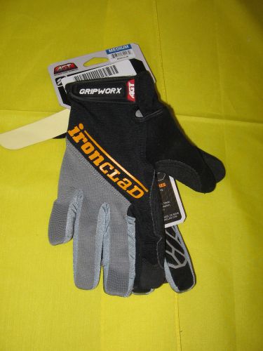 Ironclad Gripworx Series Gloves Black BGW-03-M Medium New