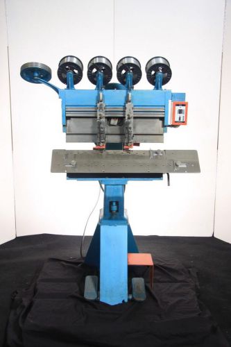 Interlake isp model p multi stitching head wire stitcher bindery machine for sale