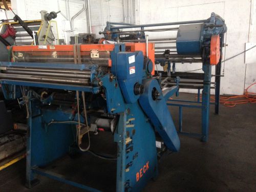 BECK Sheeter with Paper Stacker
