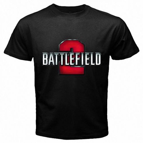 Battlefield 2 BF2 Black Ops Computer Game Mens Black T-Shirt Size S, M, L - 3XL