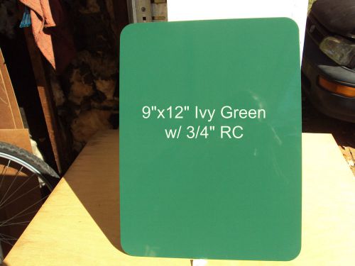 4 pcs.9&#034;  x 12&#034; .040 IVY GREEN  ALUMINUM SIGN BLANKS w/3/4&#034;RC- (Utility Use).