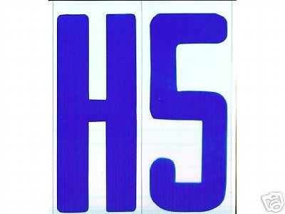 8&#034; BLUE Changeable Sign Letters on 9&#034; Backing