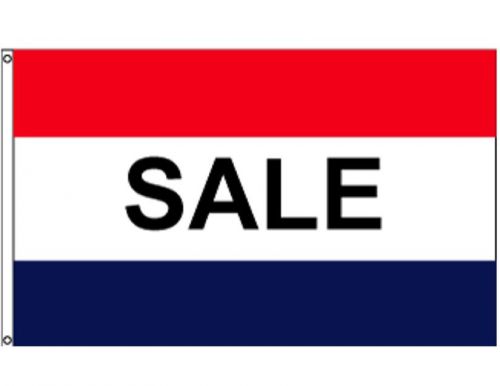 Sale red white blue striped 3x5 ft business message flag outdoor print nylon for sale