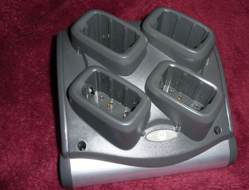 Symbol motorola 4 slot battery charging dock with power supply sac9000-4000r for sale