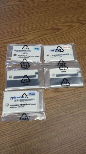 50 count Authentic Micros Employee ID Cards NEW! UNUSED!