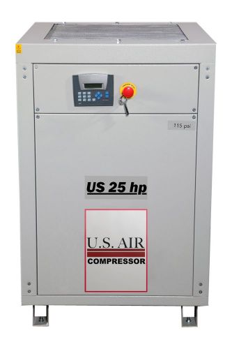 NEW US AIR SCREW COMPRESSOR WITH GARDNER DENVER PUMP AIR END AIREND 25 HP 25HP