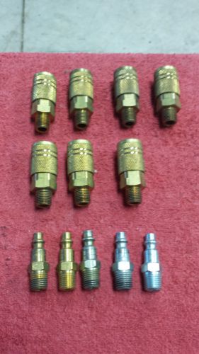 Lot of 7 Amflo Products C21 Coupler STL 1/4&#034; IM 1/4&#034; NPTM NEW