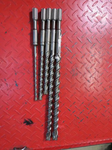 Bosch Spline Rotary Hammer Bits 1&#034;, 7/8, 3/4, 5/8, 3/8