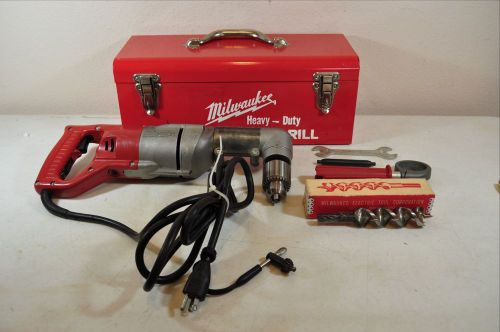 Milwaukee 1/2&#034; Right Angle Drill Heavy Duty 1001-1 Corded Good Used Condition