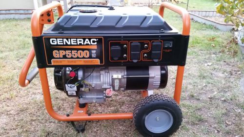 Generac 5,500-watt gasoline powered portable generator for sale