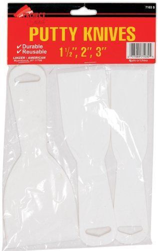 Linzer 7103S Plastic Putty Knives  3-Inch